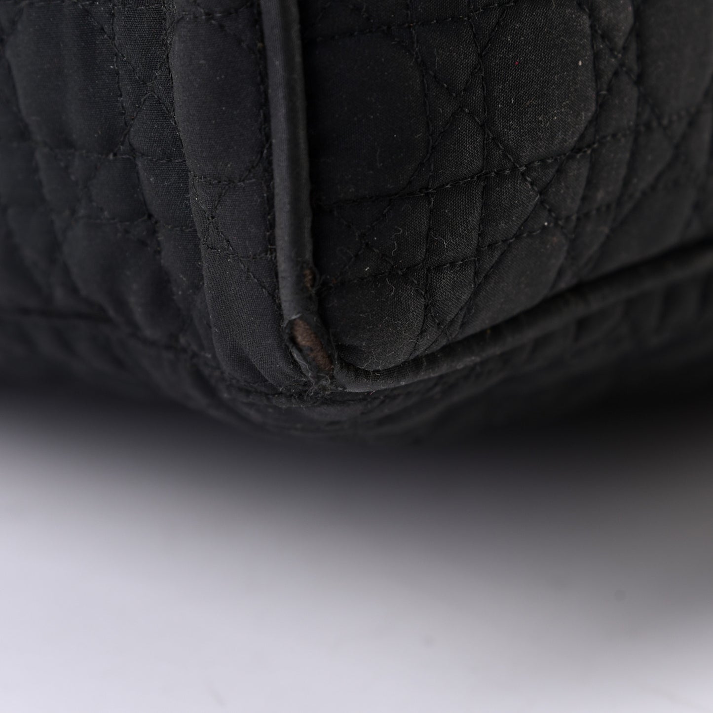 Nylon Cannage Large Lady Dior Tote Black