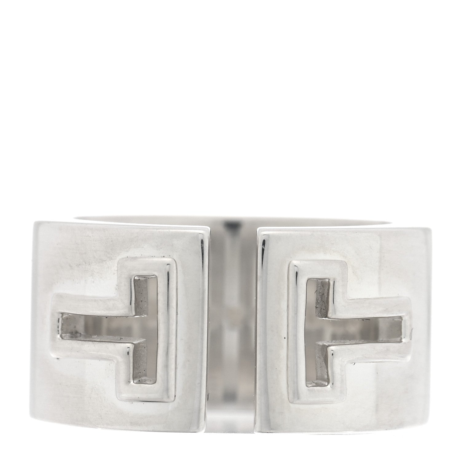 Tiffany Sterling Silver T Cutout Ring 50 5.25 1 of 5