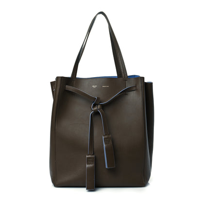 Celine Smooth Calfskin Small Tassel Cabas Phantom Brown Blue 1 of 13