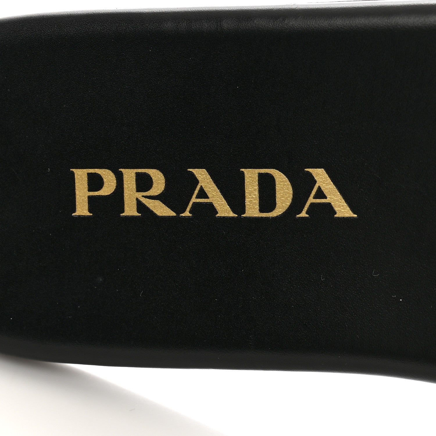 Prada Nappa Metal Triangle Logo Flat Slide Sandals 37 Black 7 of 8