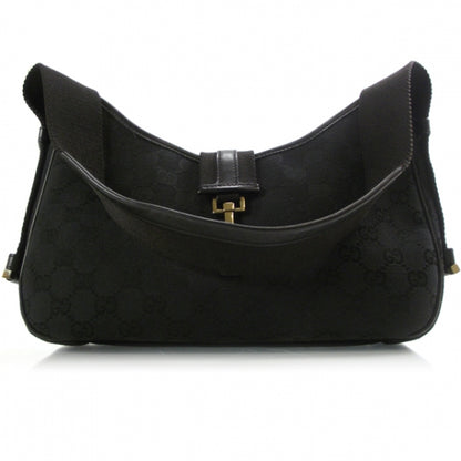 Gucci Monogram Shoulder Bag Black 1 of 10