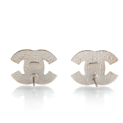 Chanel Crystal CC Earrings Silver 3 of 5