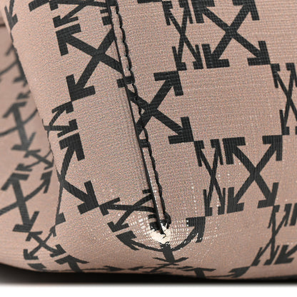 Off-White Coated Canvas Arrow Print Day Off Tote Bag Beige 19 of 21