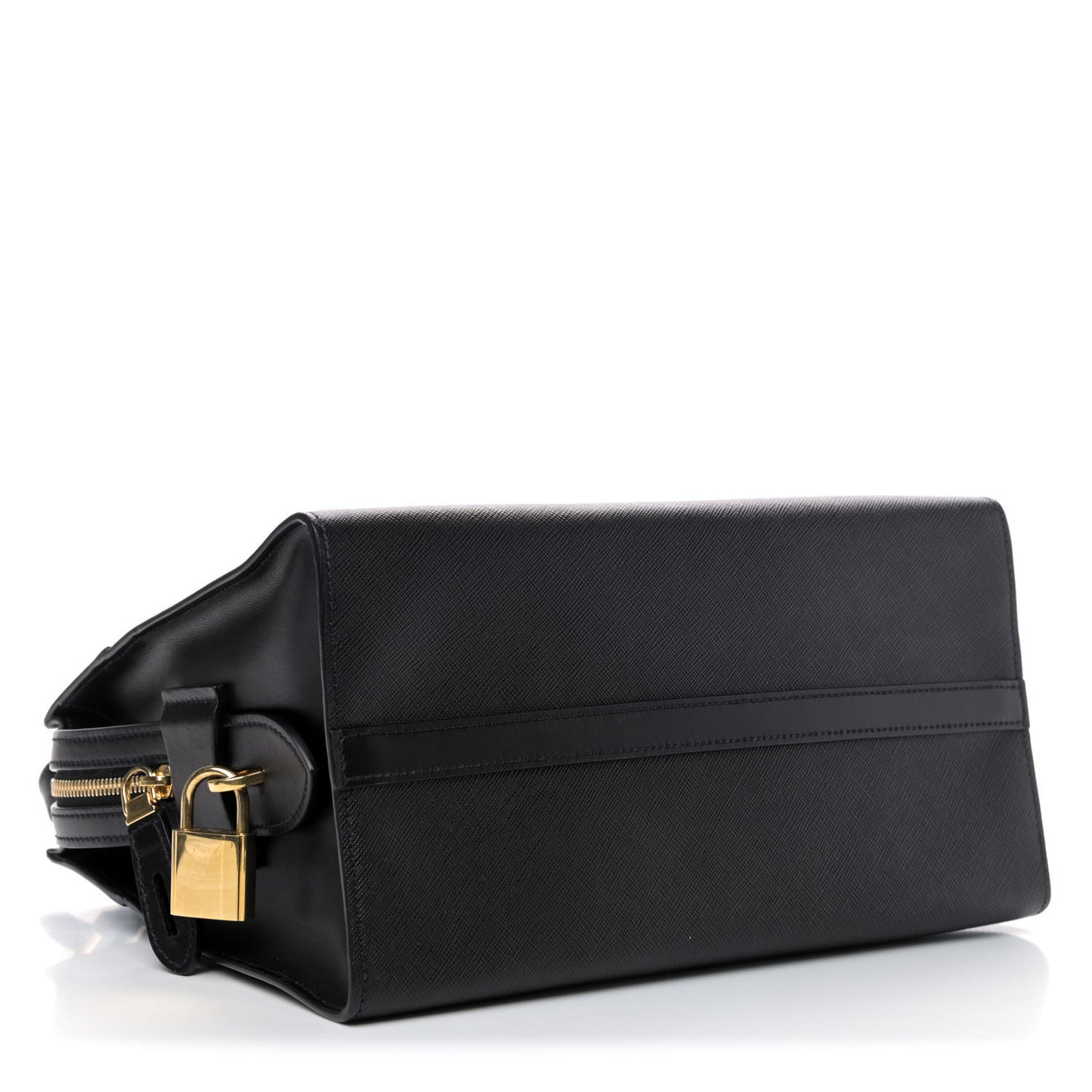 Saffiano City Calfskin Small Esplanade Tote Black