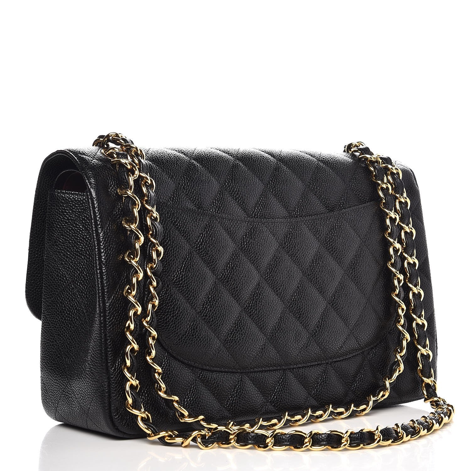 Chanel Caviar Quilted Jumbo Double Flap Black 4 of 8