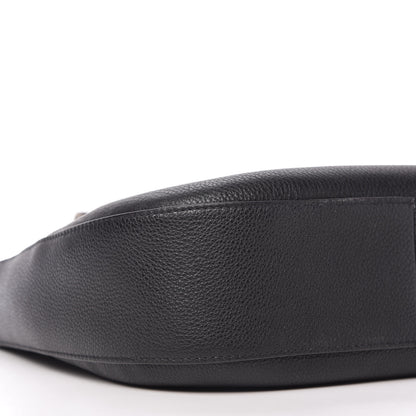 Prada Vitello Daino Zippered Messenger Hobo Black 6 of 10