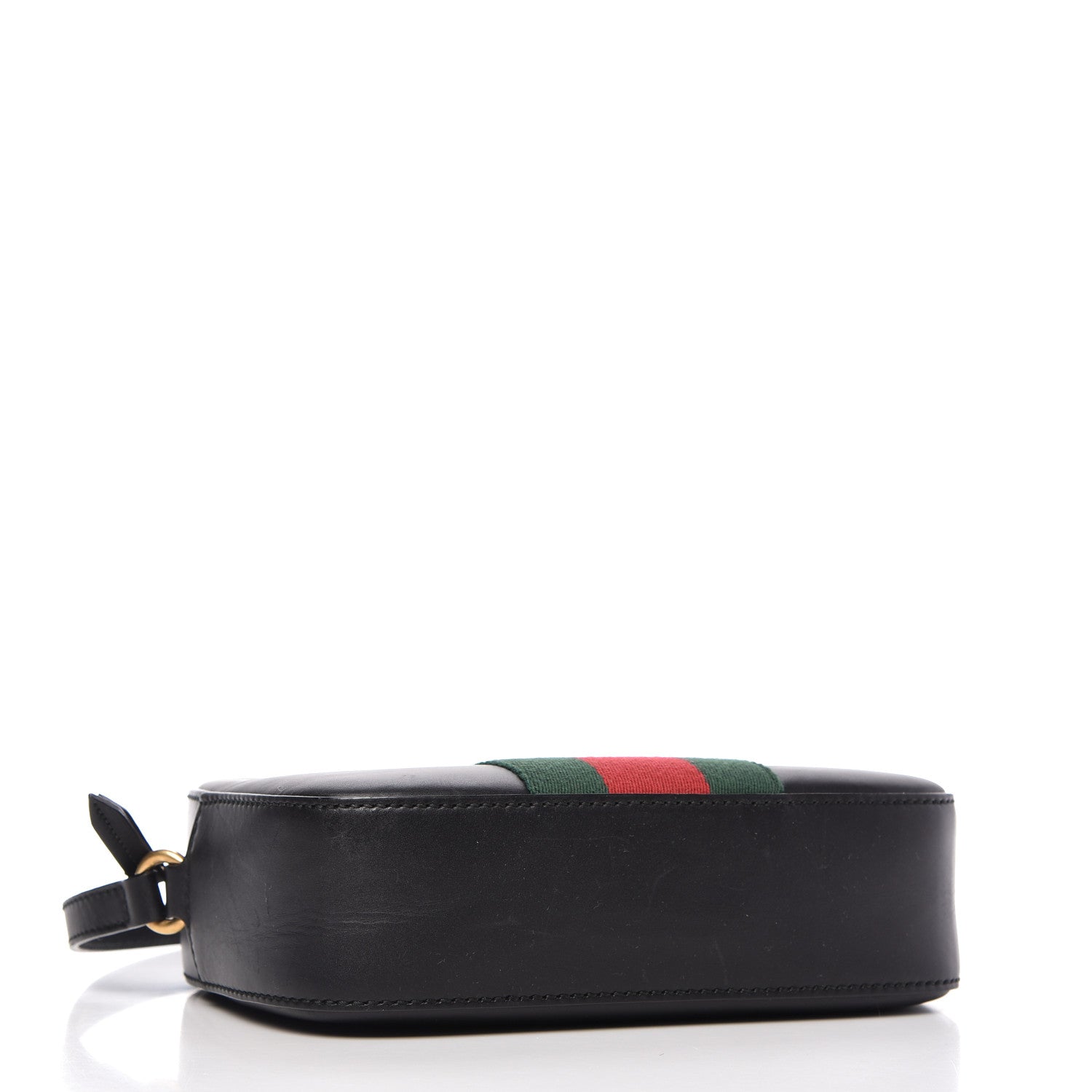 Gucci Calfskin Web Small Webby Bee Shoulder Bag Black 4 of 9