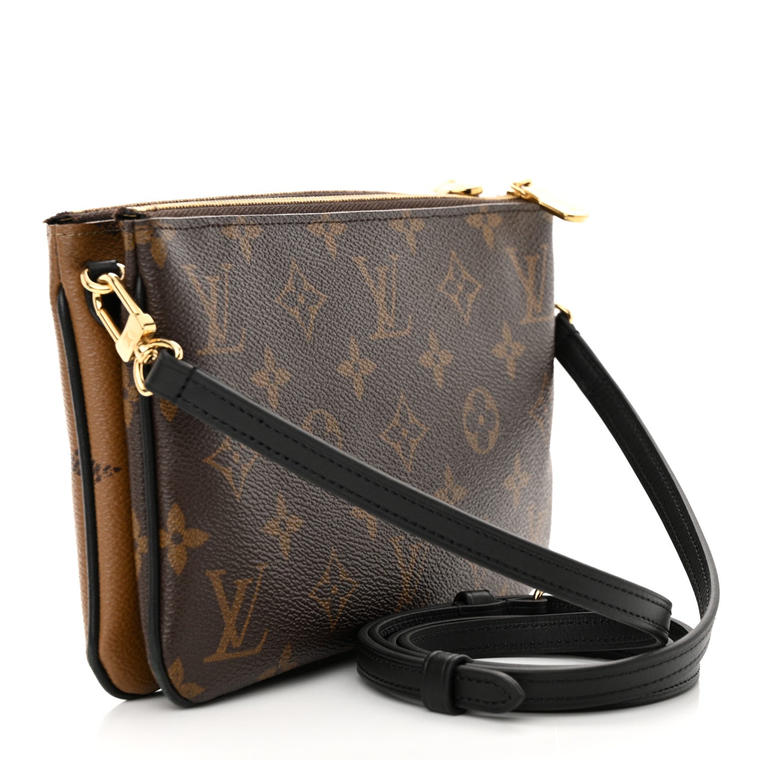 Louis Vuitton Reverse Monogram Giant Double Zip Pochette 3 of 13