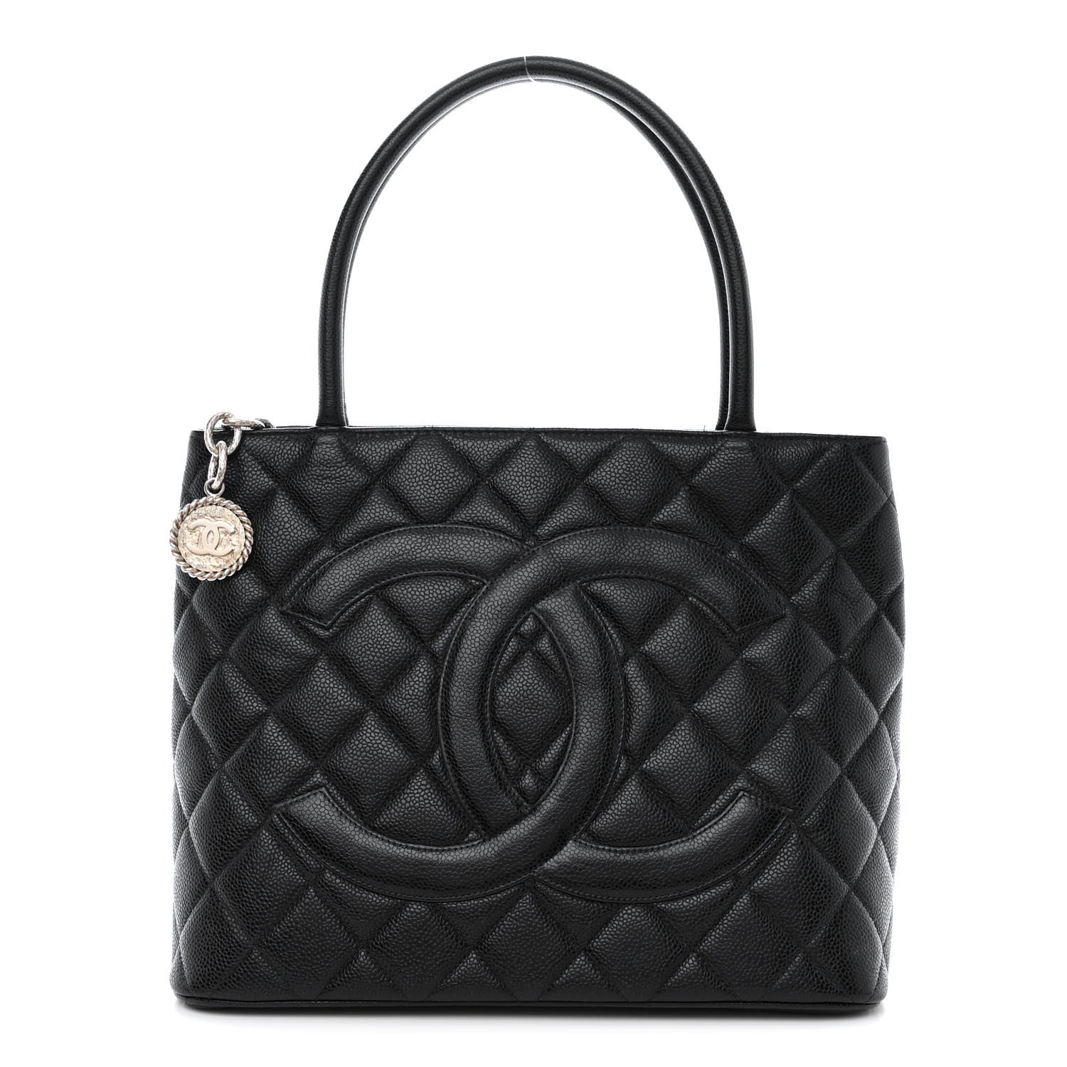 Chanel Caviar Quilted Medallion Tote Black 1 of 11