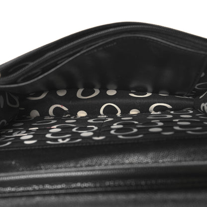 Chanel Caviar Quilted CC Logo Wallet on Chain WOC Black 6 of 12