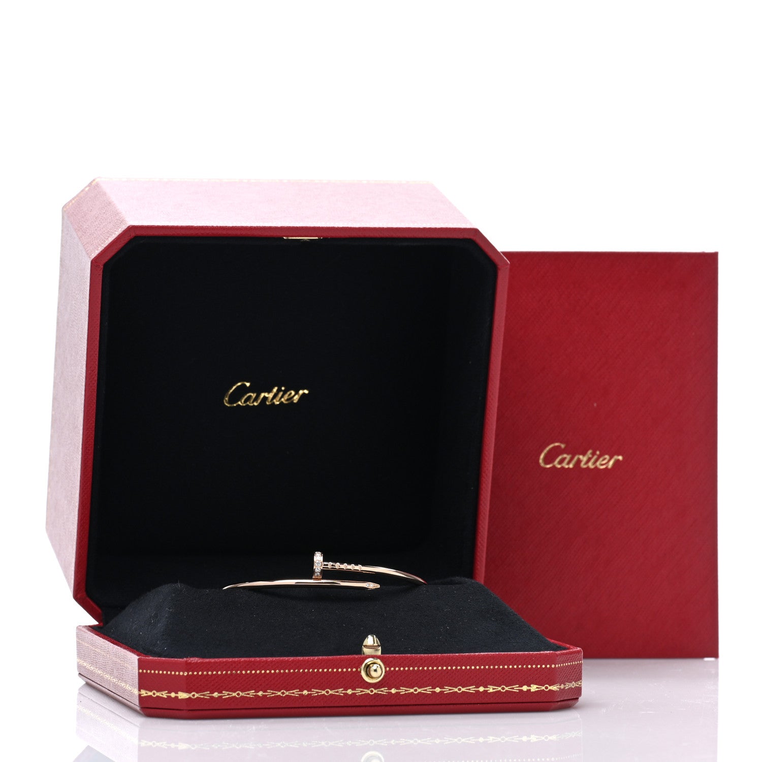 Cartier 18K Pink Gold Diamond Small Juste Un Clou Bracelet 16 4 of 4