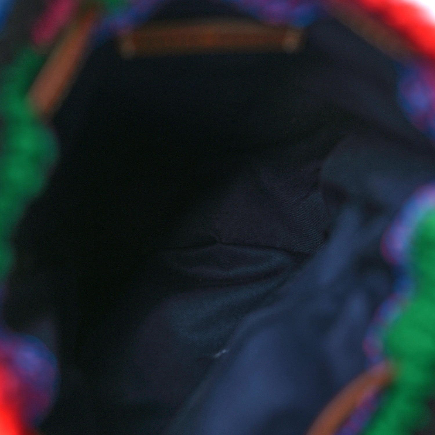 Miu Miu Fabric Crochet Drawstring Pouch Multicolor 4 of 9