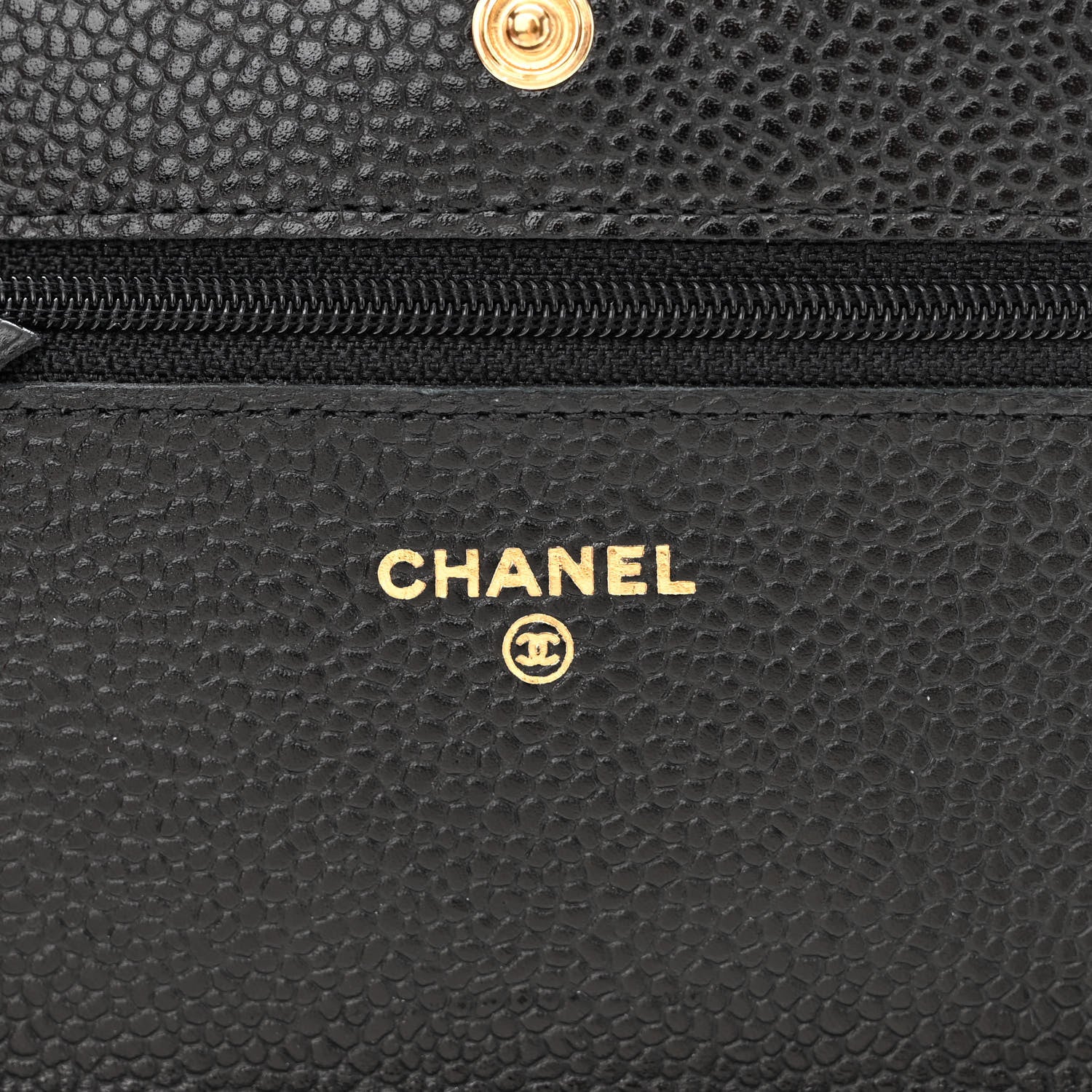 Chanel Caviar Quilted Wallet on Chain WOC Black 6 of 12