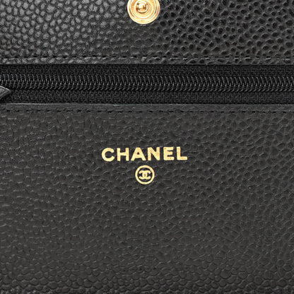 Chanel Caviar Quilted Wallet on Chain WOC Black 6 of 12
