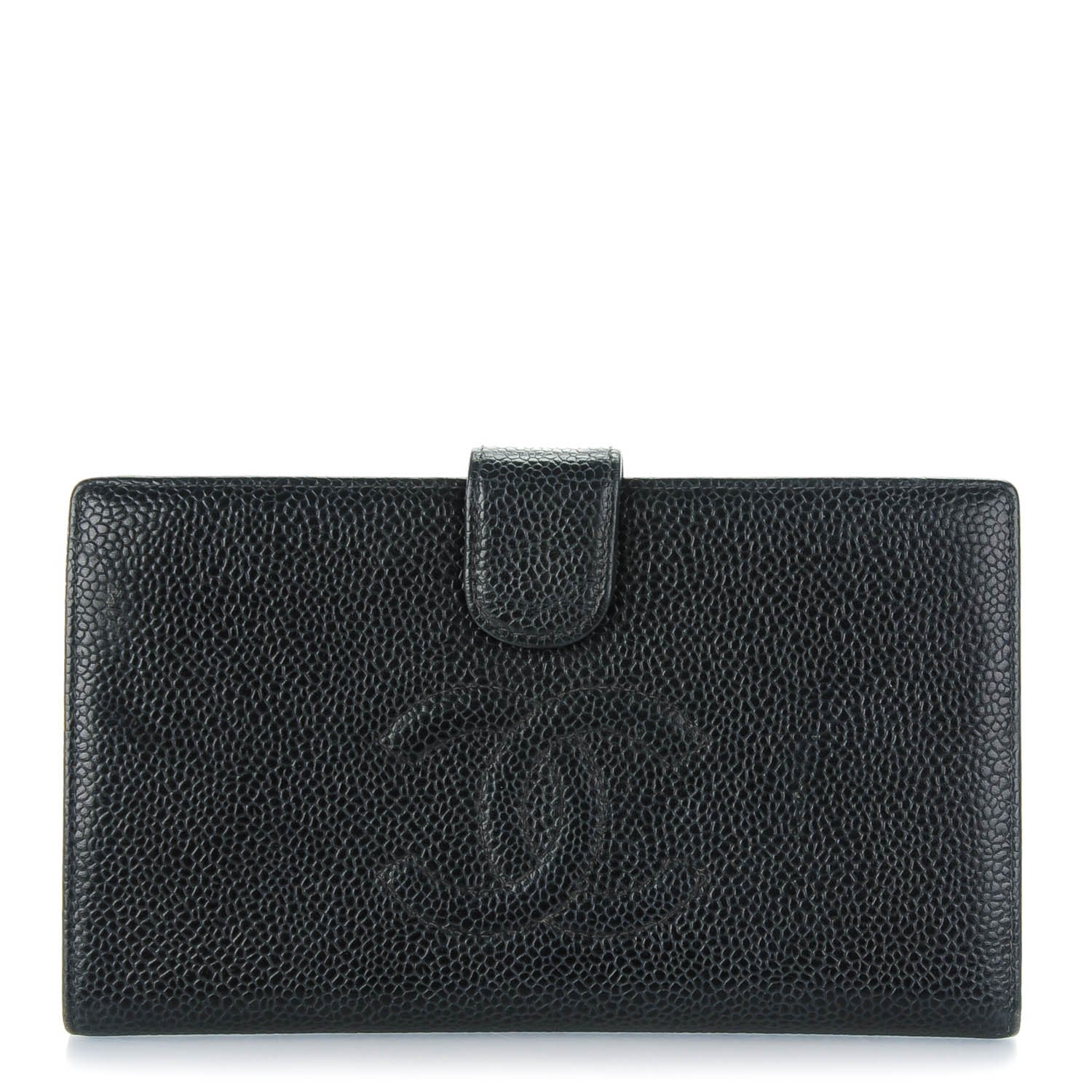 Chanel Caviar Timeless CC French Wallet Black 1 of 10