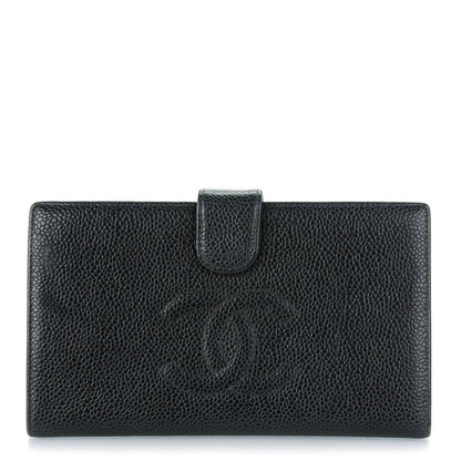 Chanel Caviar Timeless CC French Wallet Black 1 of 10