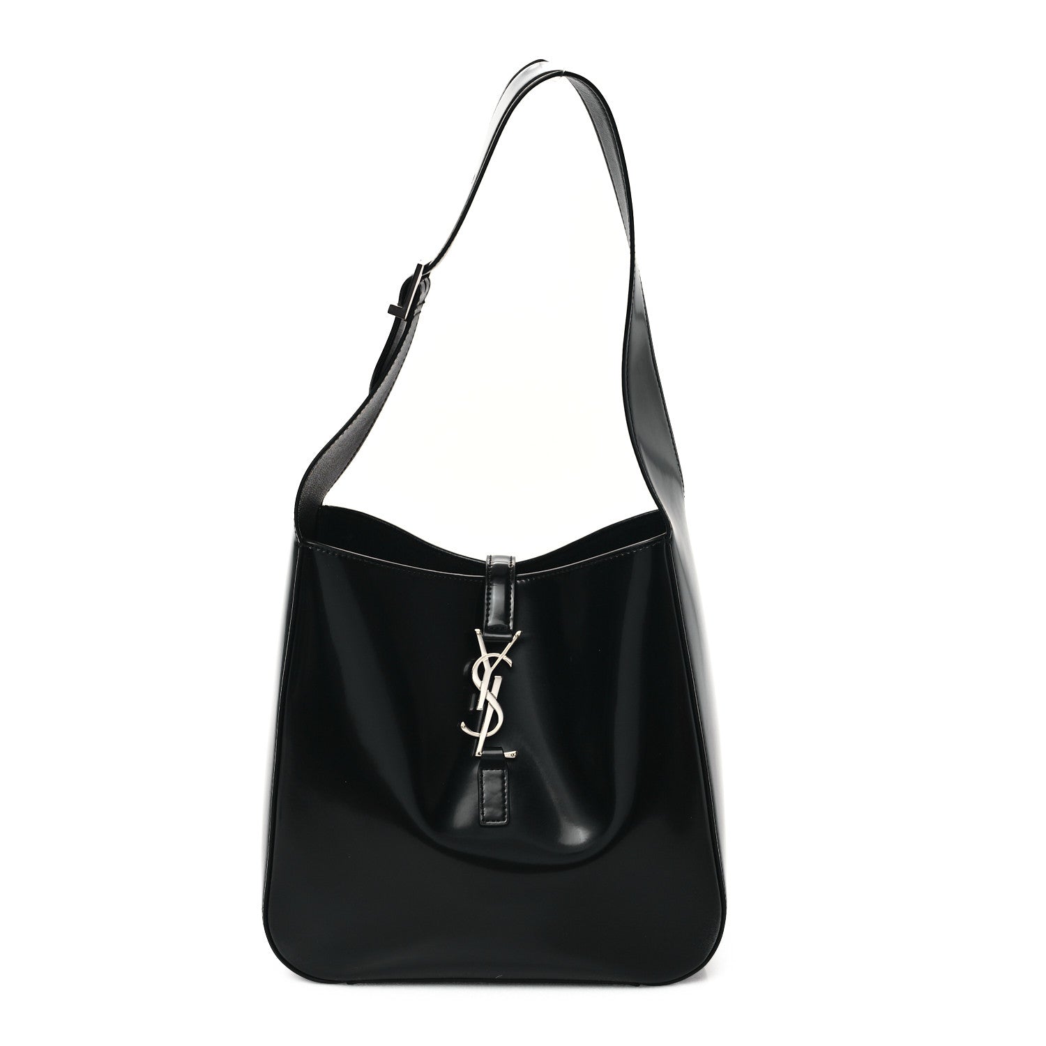 Saint Laurent Patent Small Le 5 A 7 Supple Hobo Black 1 of 10