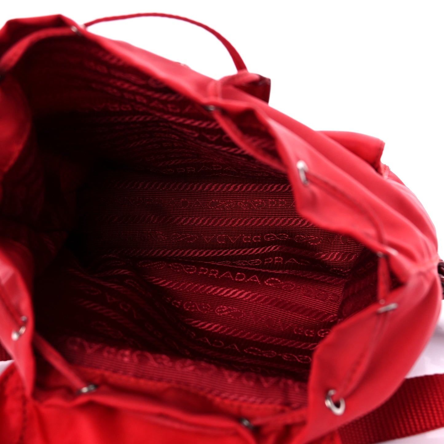 Nylon Vela Mini Crossbody Backpack Rosso
