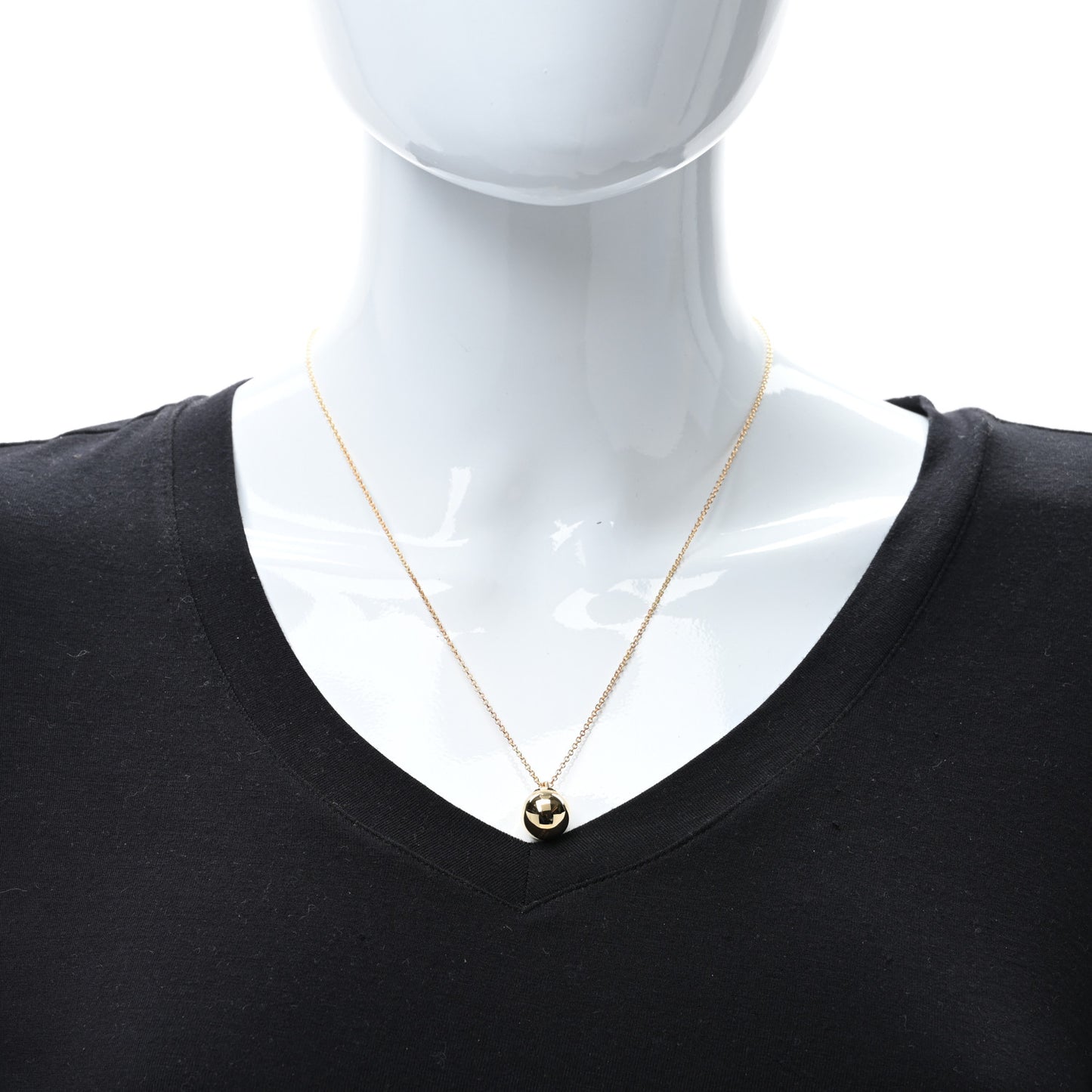 18K Yellow Gold 12.75mm HardWear Ball Pendant Necklace