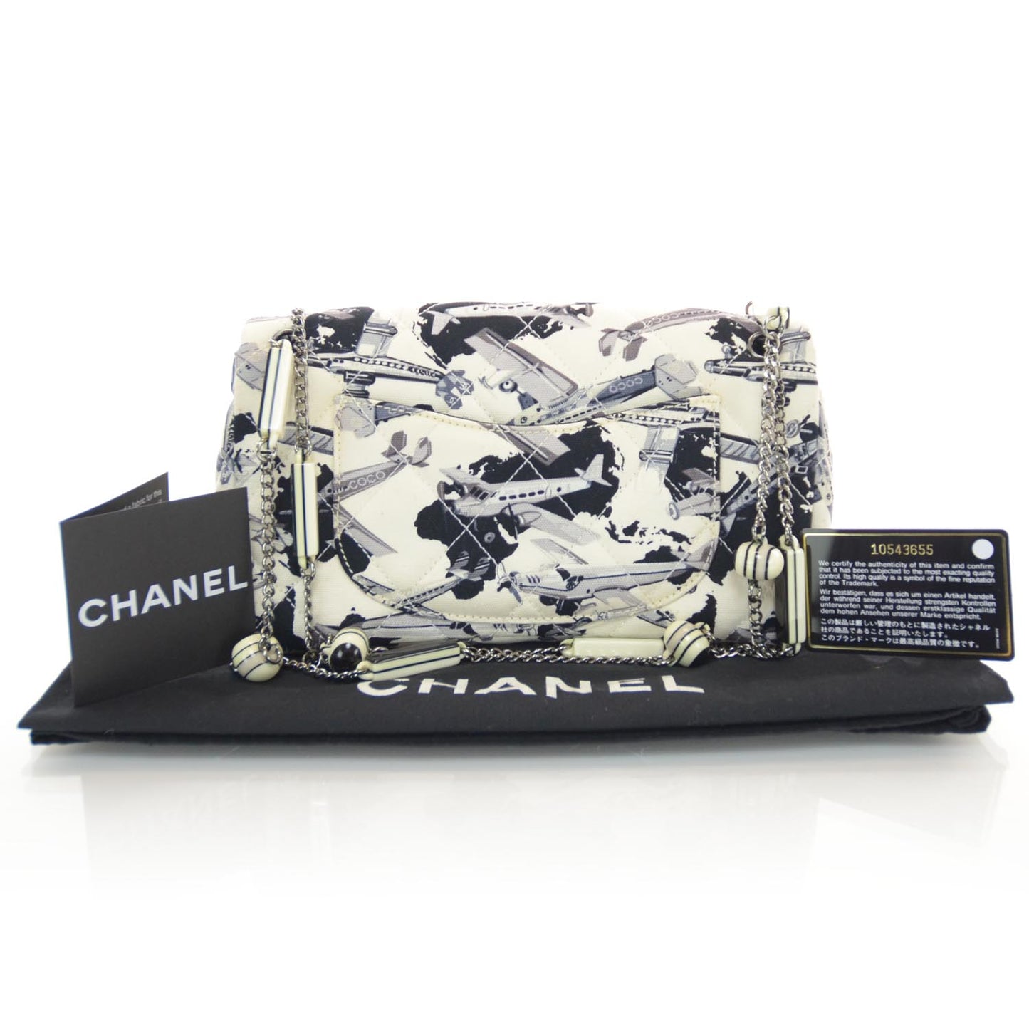 Canvas Airplane Charm Medium Flap