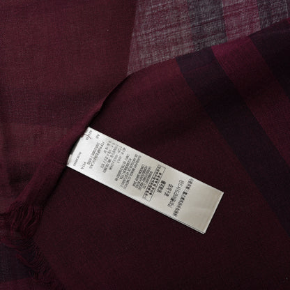 Burberry Wool Silk Gauze Ombre Giant Check Scarf Trench 4 of 6