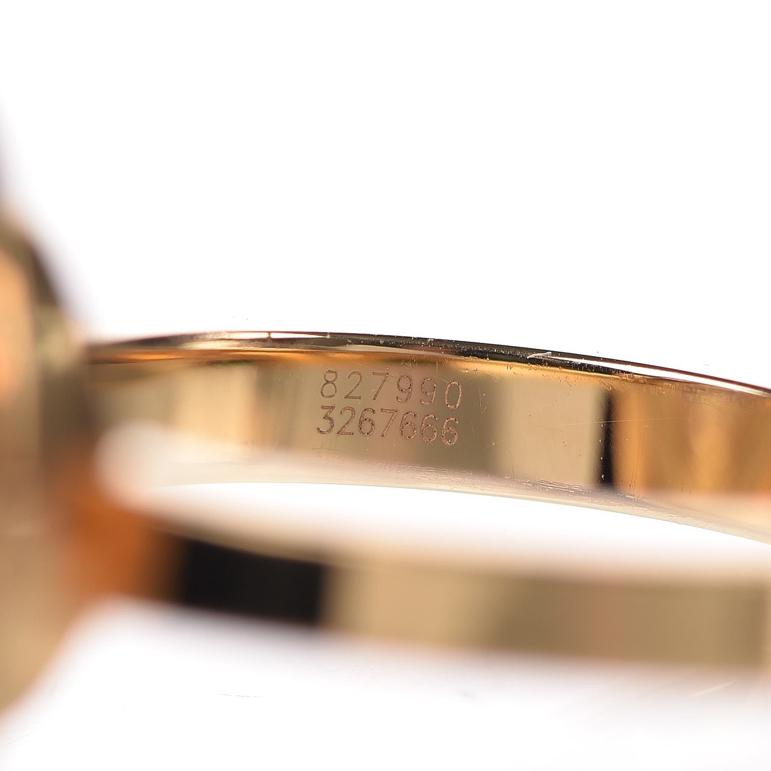 Chopard 18K Yellow Gold Diamond Happy Spirit Ring 50 5.25 8 of 9