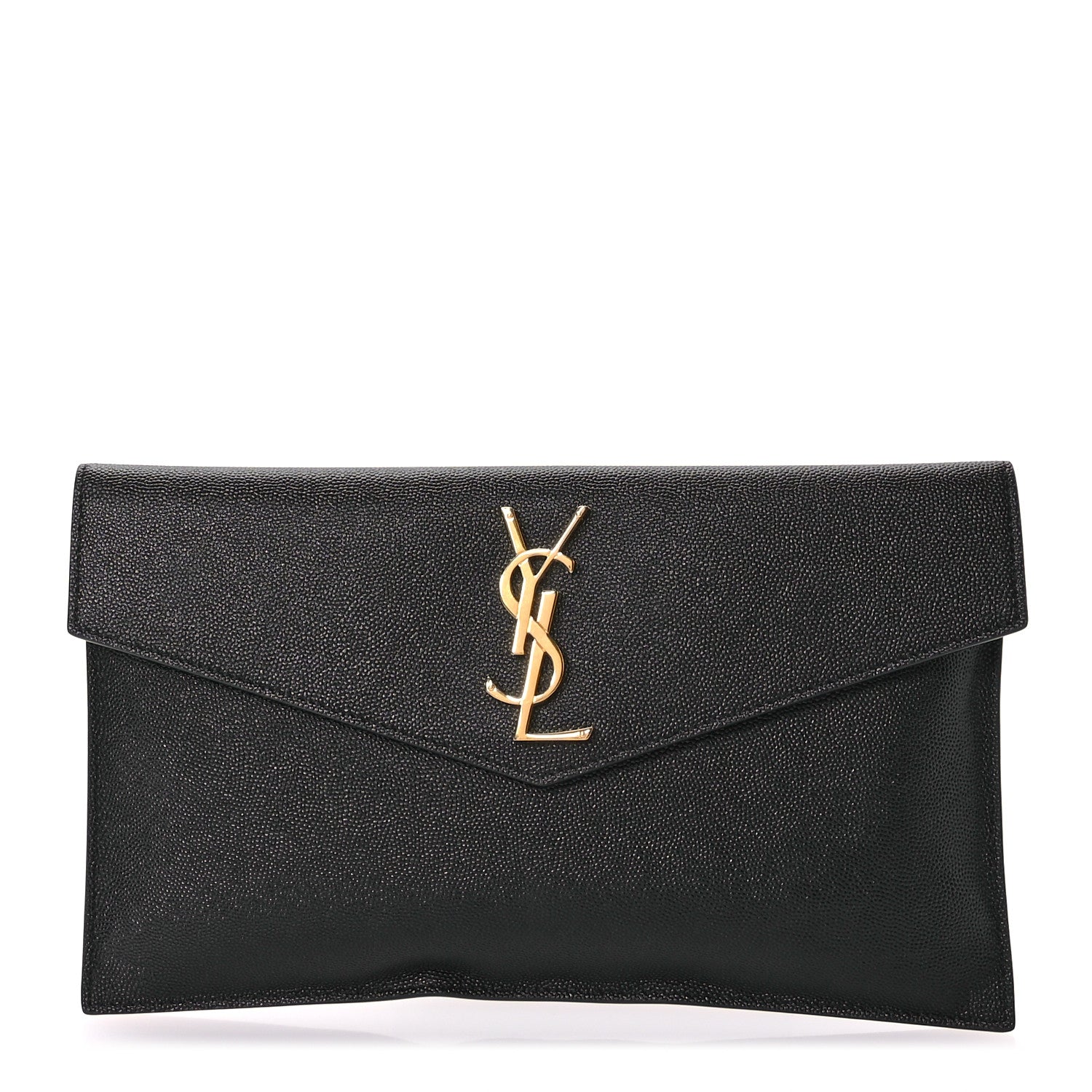 Saint Laurent Grain De Poudre Uptown Pouch Black 1 of 7
