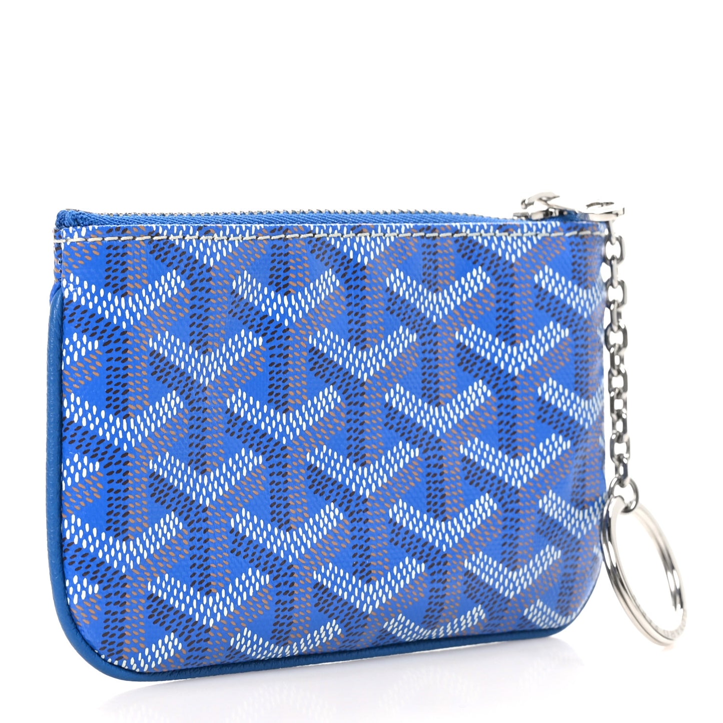 Goyardine Nano Senat Key Pouch Blue
