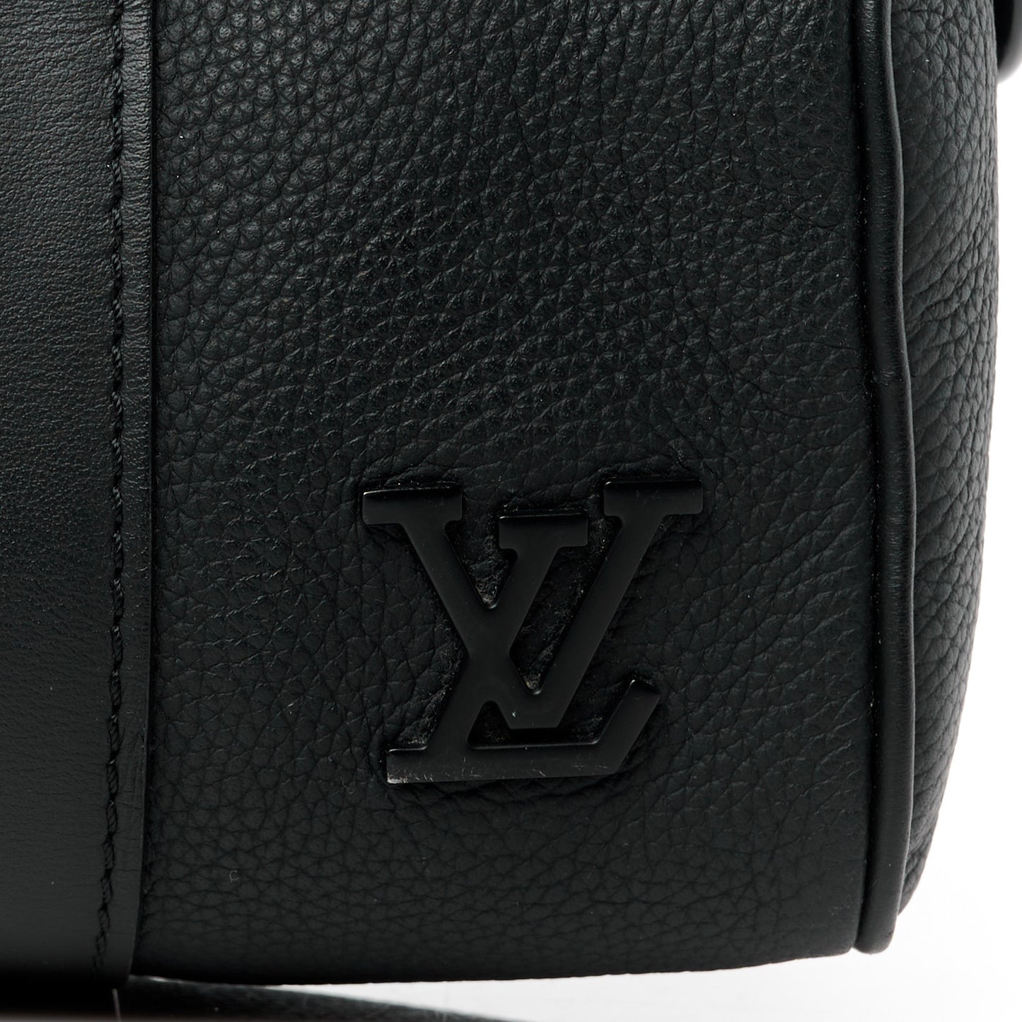 Grained Calfskin Aerogram Keepall XS Black