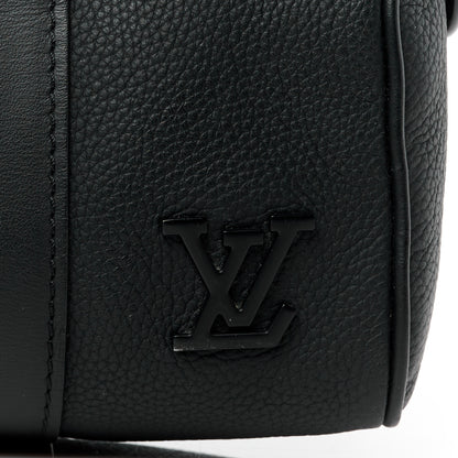 Louis Vuitton Grained Calfskin Aerogram Keepall XS Black 7 of 11