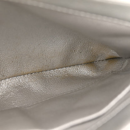 Chanel Metallic Lambskin Quilted Small Trendy CC Flap Dual Handle Bag Silver 16 of 19