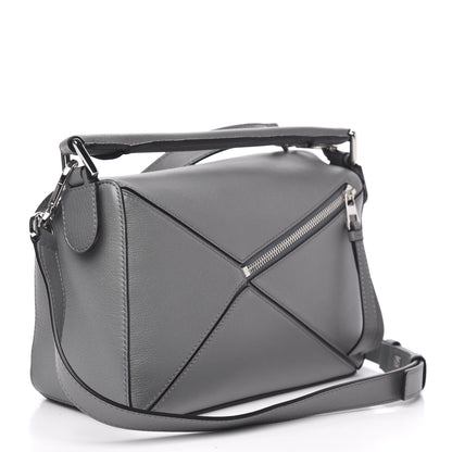 Loewe Calfskin Small Puzzle Bag Gunmetal 3 of 9