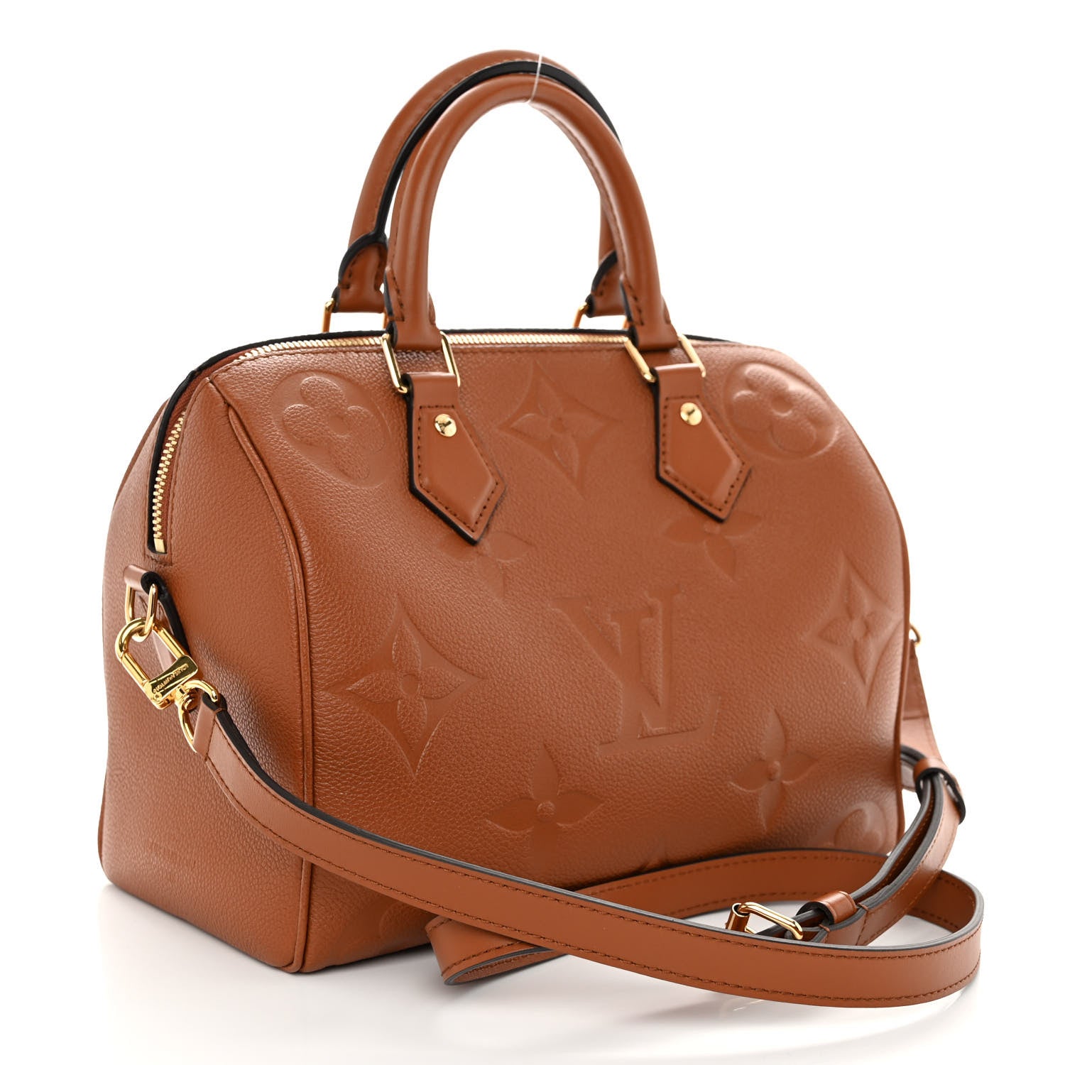 Louis Vuitton Empreinte Monogram Giant Speedy Bandouliere 25 Cognac 4 of 10