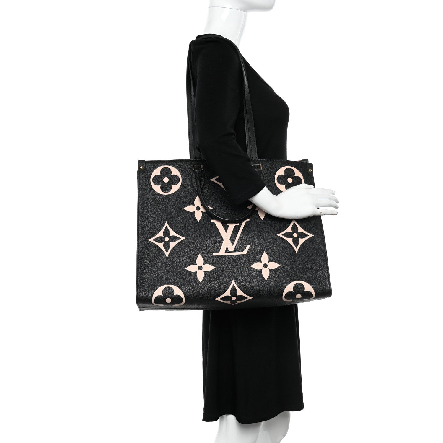 Louis Vuitton Empreinte Monogram Giant Onthego GM Black Beige 2 of 9