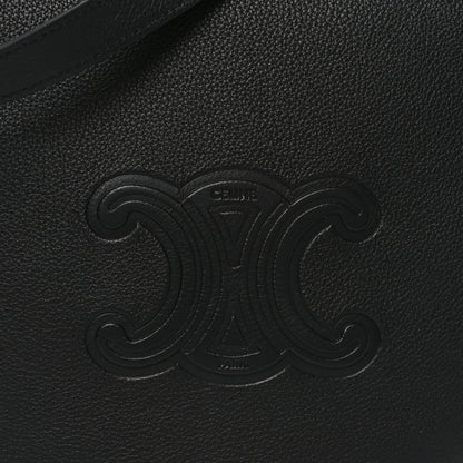 Celine Supple Calfskin Cuir Triomphe Small Heloise Shoulder Bag Black 9 of 11