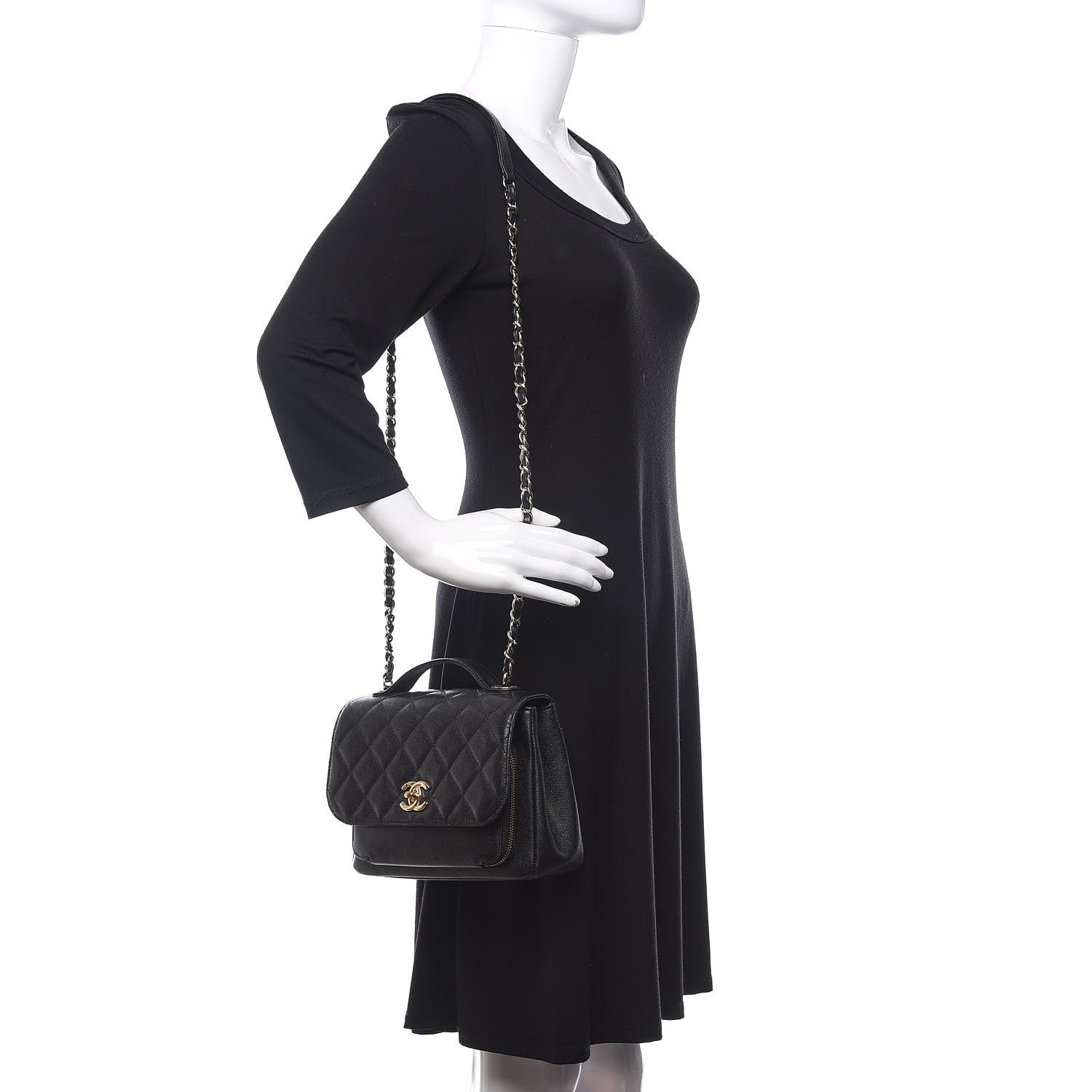 Chanel Caviar Quilted Medium Business Affinity Flap Black 2 of 11