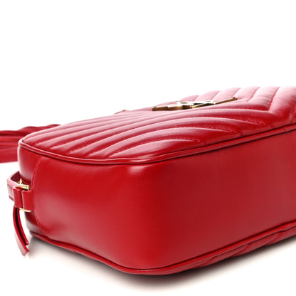 Saint Laurent Calfskin Matelasse Monogram Lou Camera Bag Rouge Eros 9 of 13