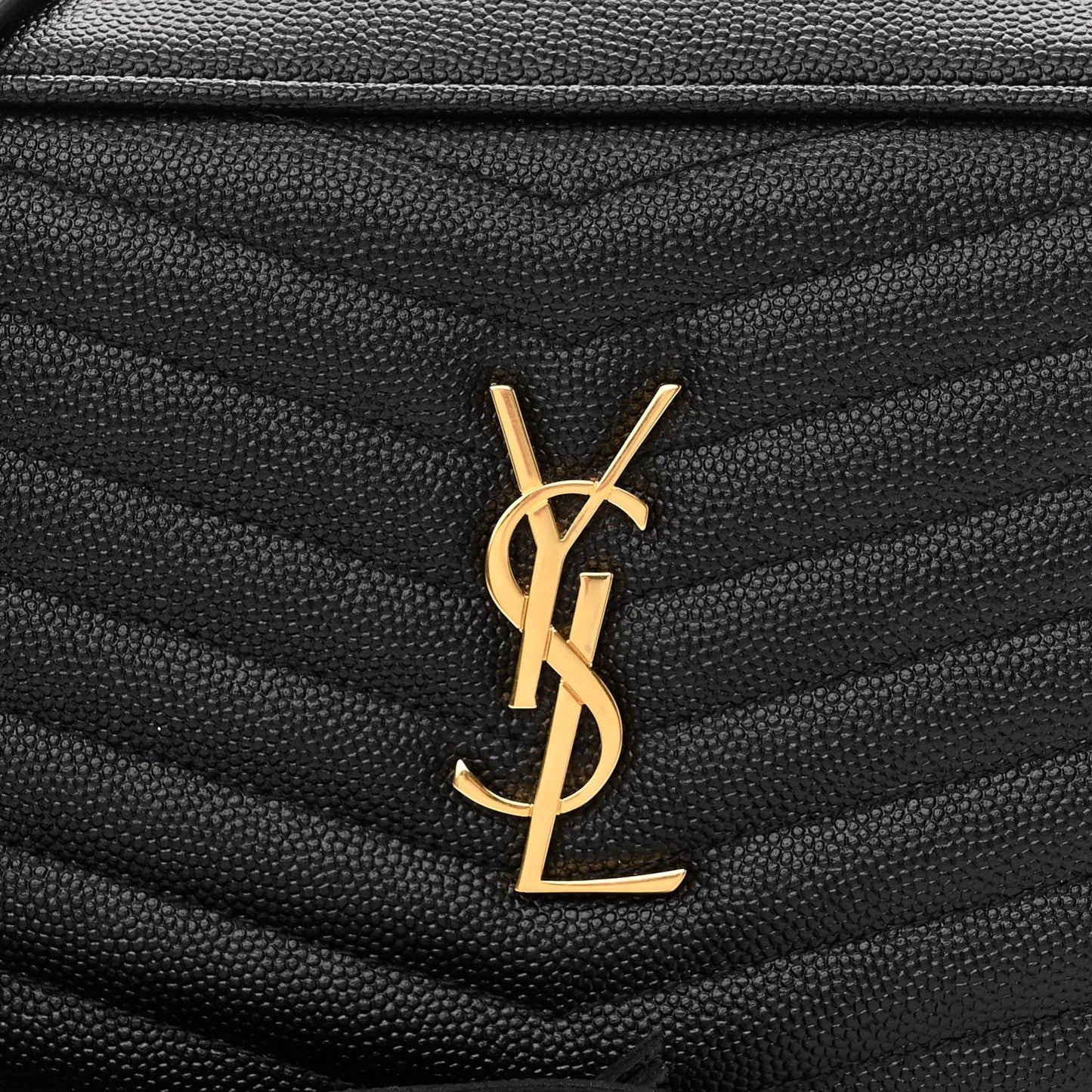 Grain De Poudre Matelasse Monogram Mini Lou Camera Bag Black