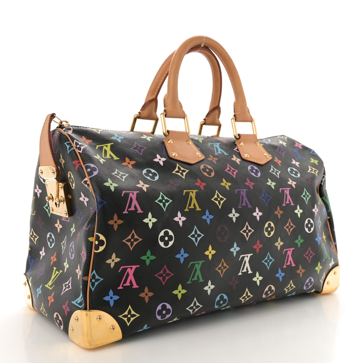 Louis Vuitton Monogram Multicolor Speedy 40 Black 3 of 14