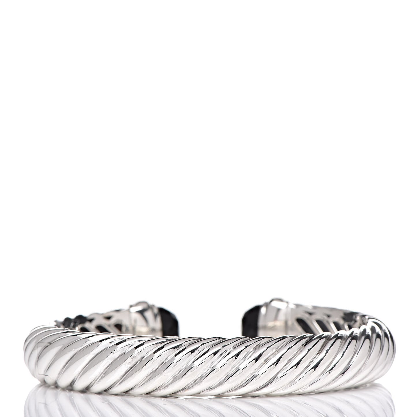 Sterling Silver Diamond Black Onyx 10mm Waverly Bracelet