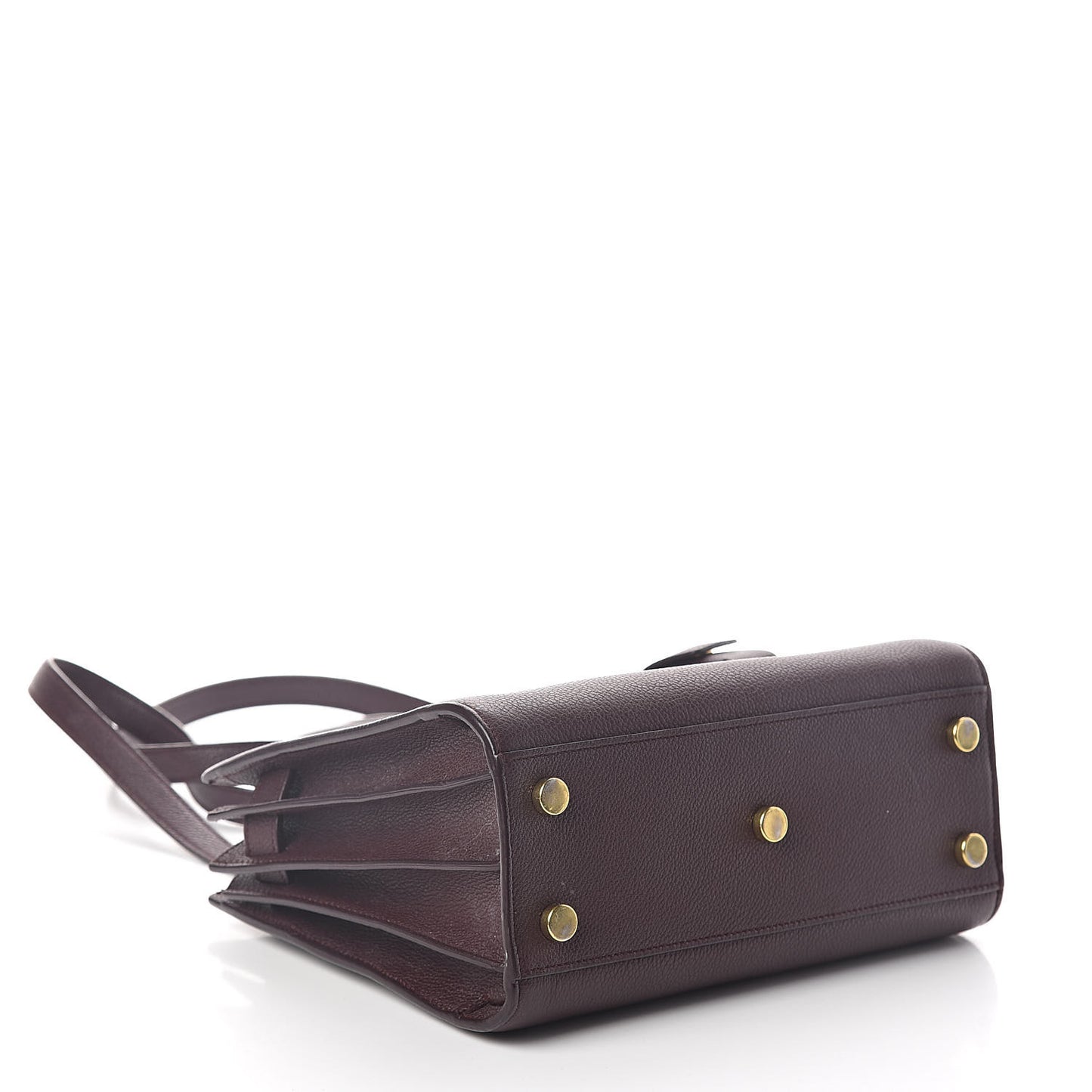 Grained Calfskin Nano Sac De Jour Amaranto