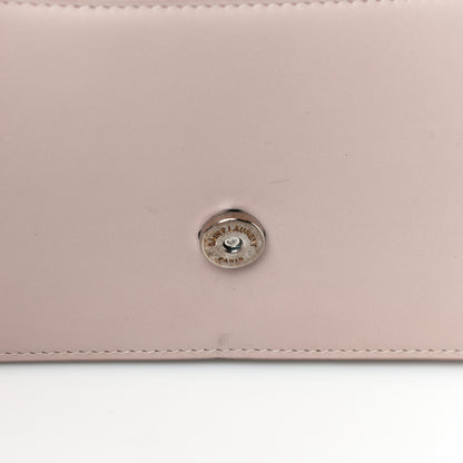 Saint Laurent Smooth Calfskin Classic Monogram Kate Tassel Chain Wallet Nude Powder 15 of 16
