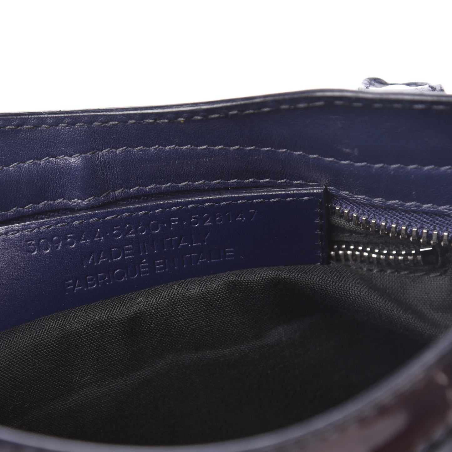 Smooth Calfskin Metallic Patent Giant 12 Silver Hardware Mini City Ultraviolet