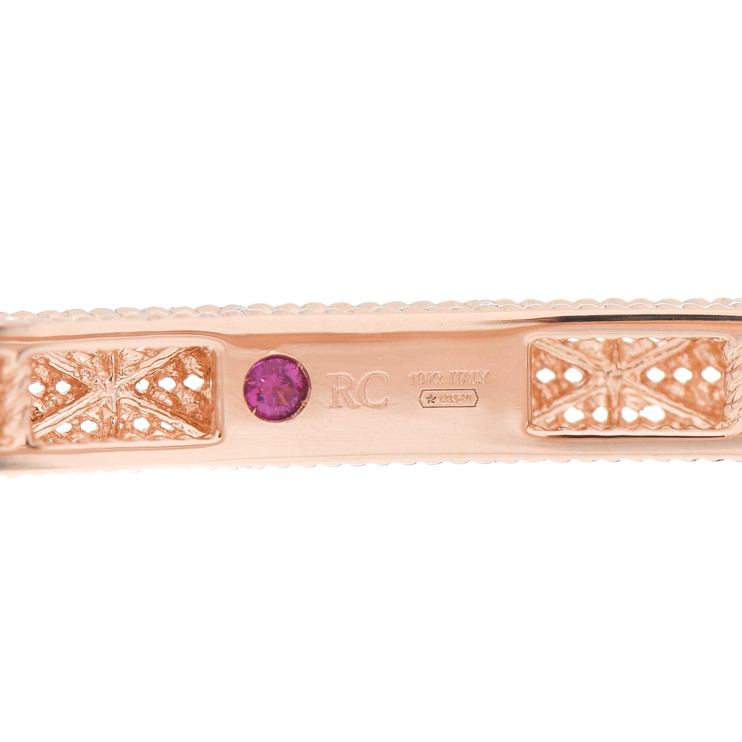 Roberto Coin 18K Rose Gold Symphony Barocco Bangle 4 of 4