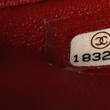 Chanel Lambskin Quilted Clutch With Chain Flap Red 7 of 11
