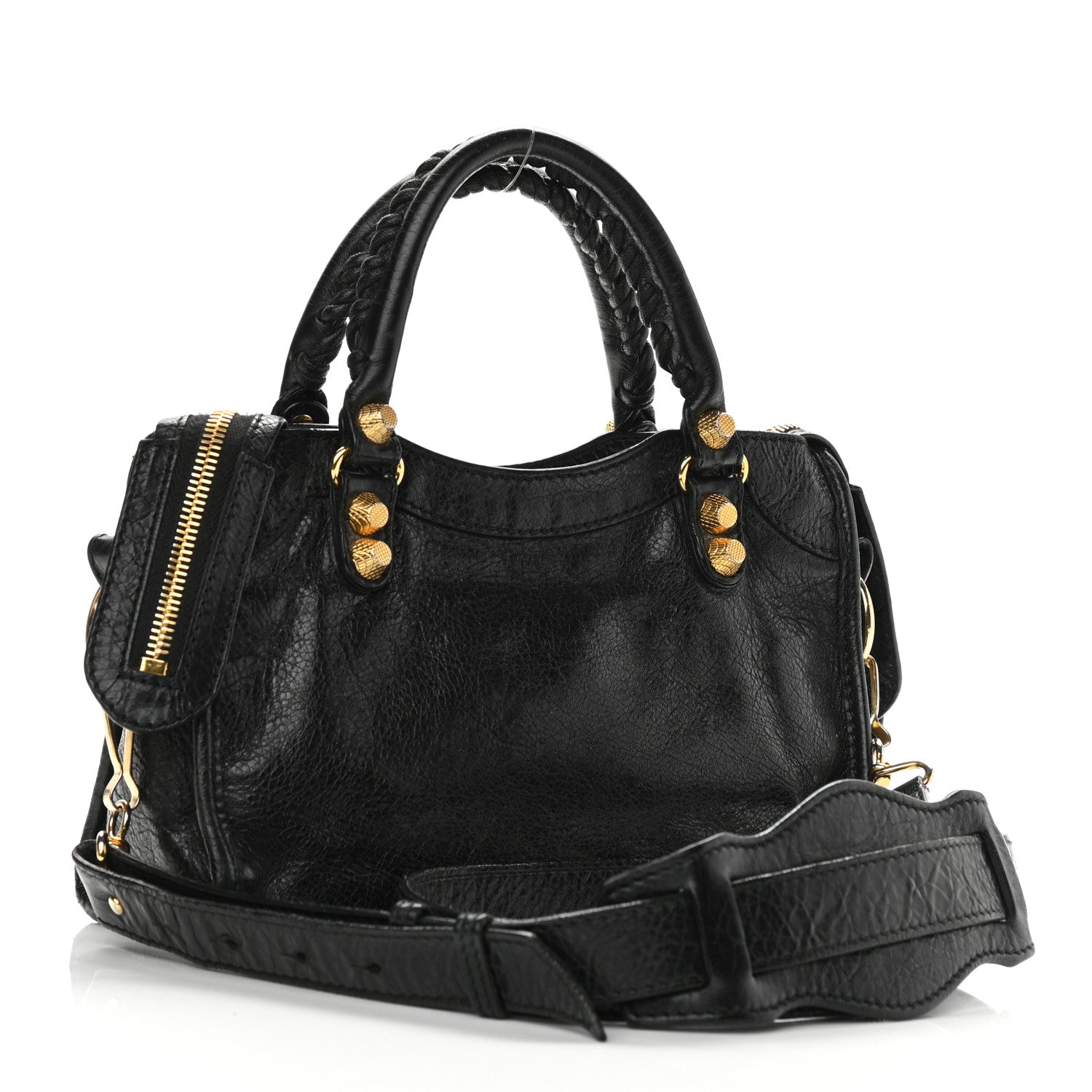 Balenciaga Agneau Giant 12 Gold Hardware Mini City Black 2 of 7