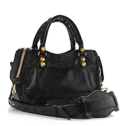 Balenciaga Agneau Giant 12 Gold Hardware Mini City Black 2 of 7