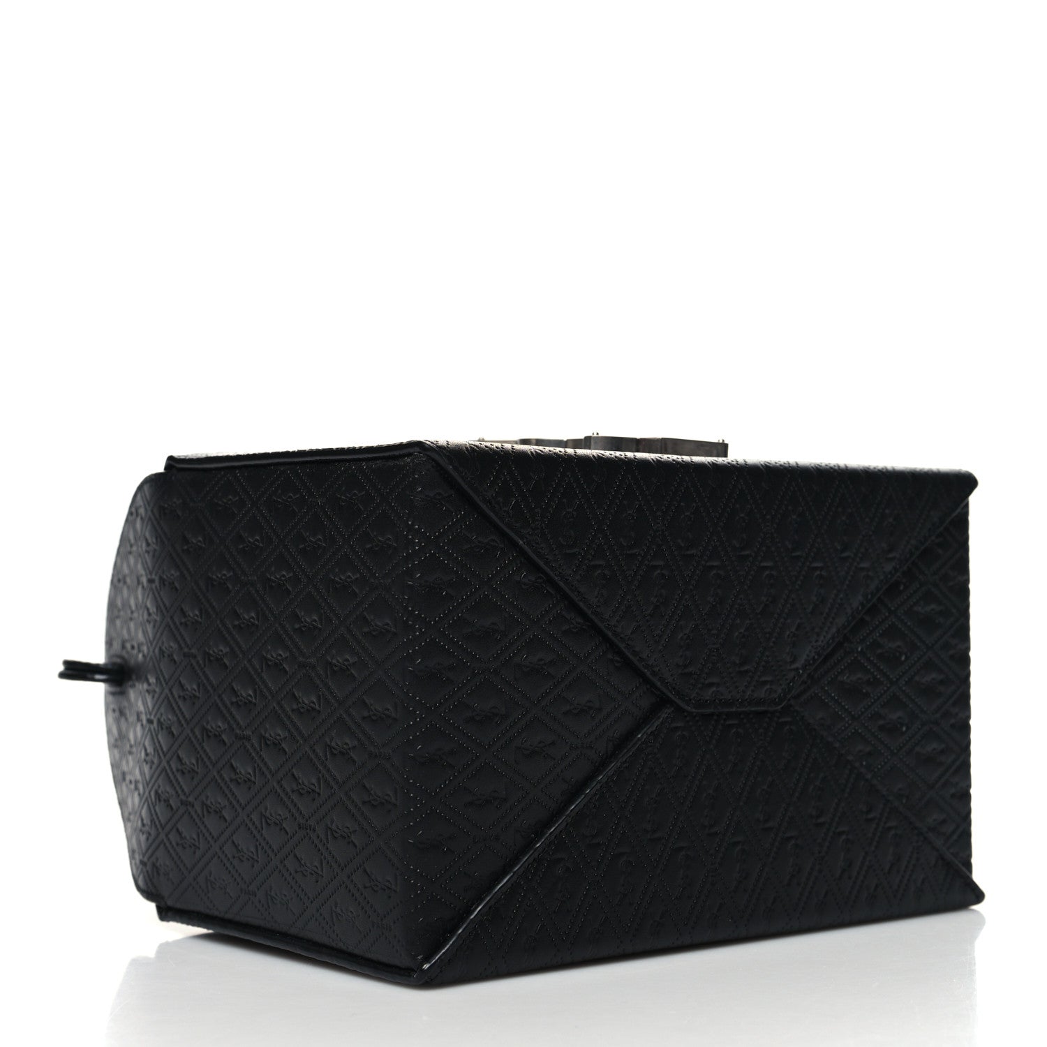Saint Laurent Calfskin Monogram Take Away Box Black 4 of 11