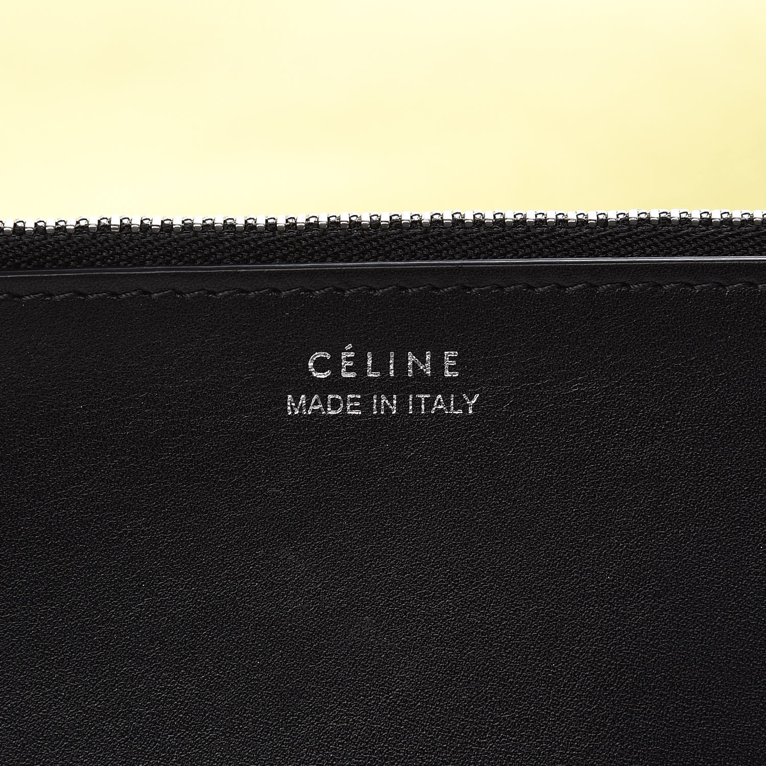 Celine Canvas Small Twisted Cabas Yellow Natural 6 of 12