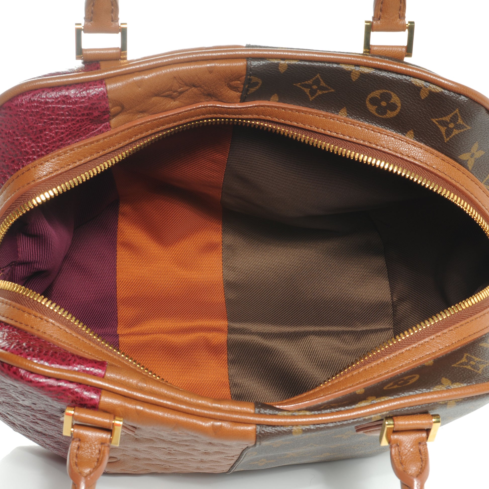 Louis Vuitton Monogram Stripes Medium Bag Bordeaux 5 of 9